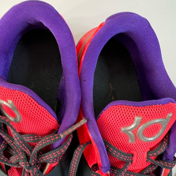Nike KD 7 GS Color: Hyper Punch/Hyper Grape-Magnet Grey Size 7 Youth - Picture 9 of 13
